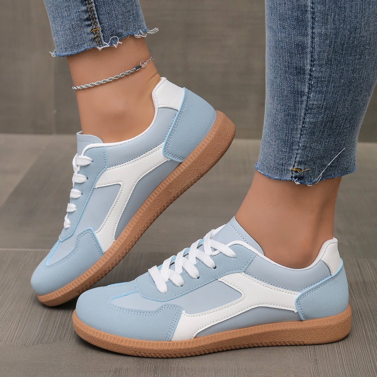 European And American Retro Color Matching Plus Size German Training Shoes Sneaker