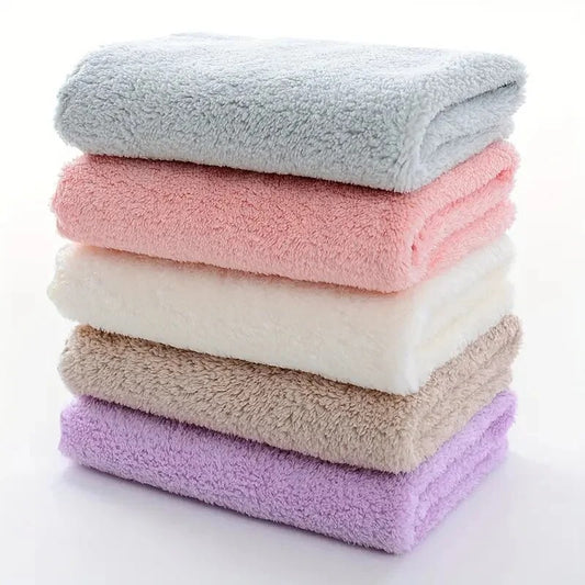 20 Solid Color Towels, Super Absorbent & Quick-drying, Suitable For Home, Office And Travel