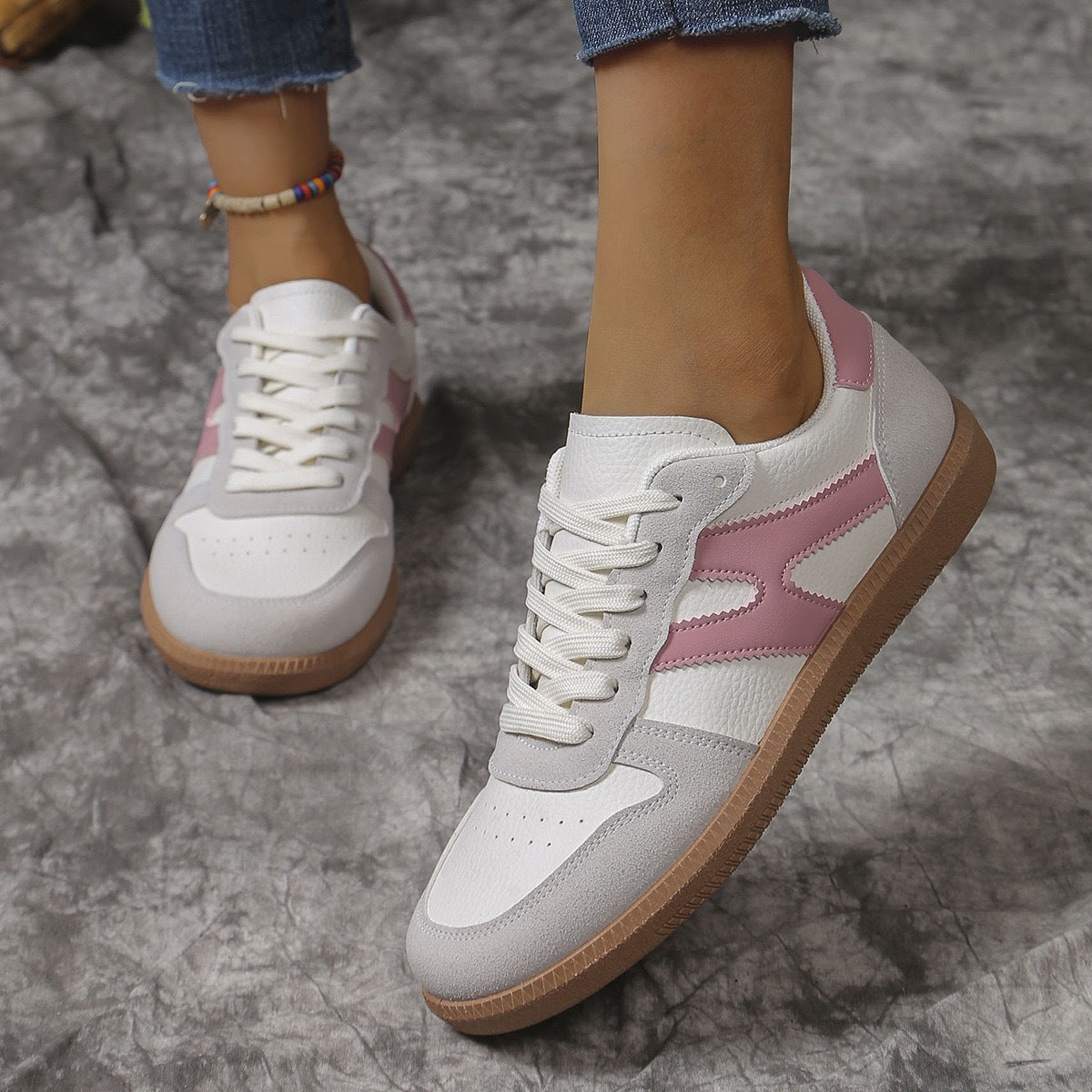 European And American Retro Color Matching Plus Size German Training Shoes Sneaker